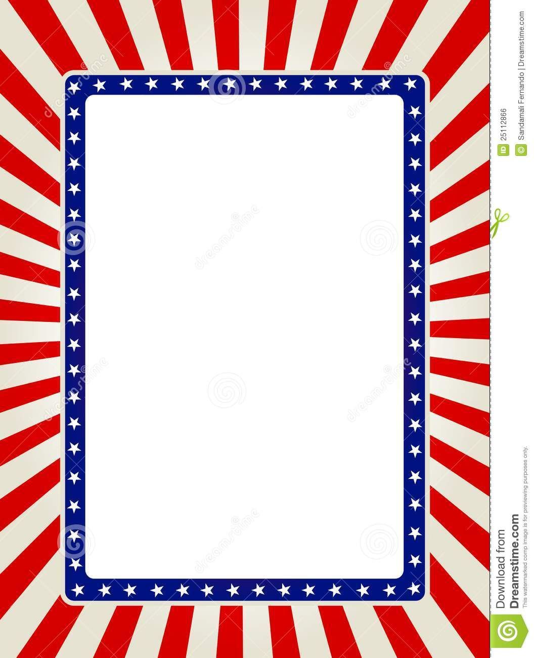 page border clipart patriotic