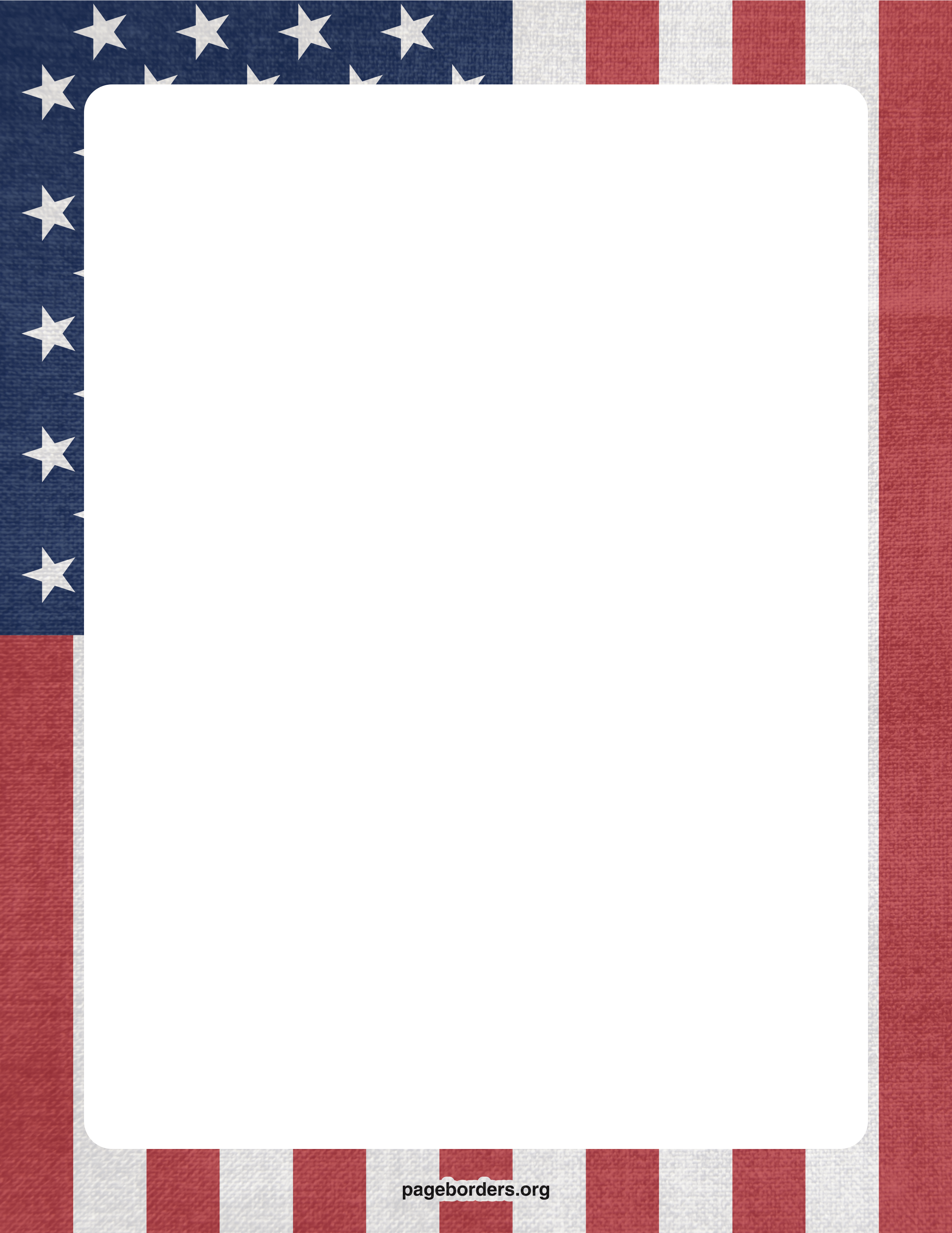 Free American Flag Page Border, Download Free Clip Art, Free