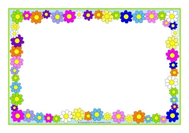 Spring Page Borders For Microsoft Word