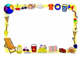 page border clipart summer