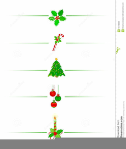 Free Christmas Clipart Page Dividers