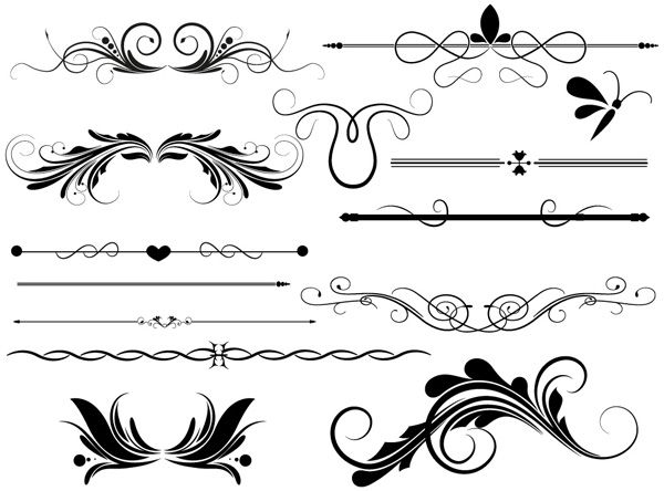 page dividers clipart victorian