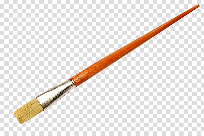 Orange paint brush illustration, Paintbrush , Paint Brush