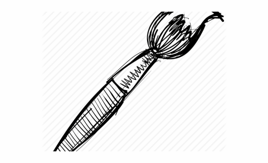 Drawing Of Paint Brush