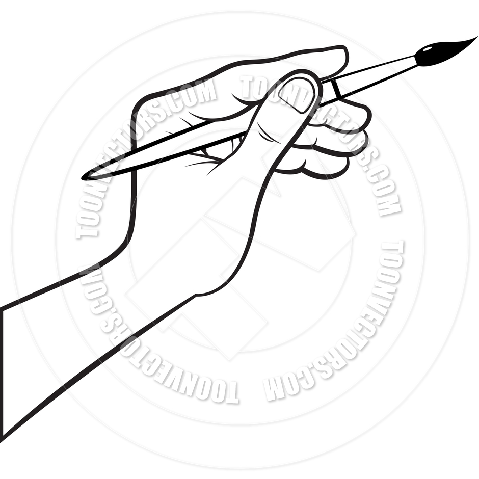 Paintbrush Clipart Black And White