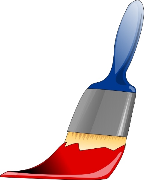Paint Brush clip art Free vector in Open office drawing svg