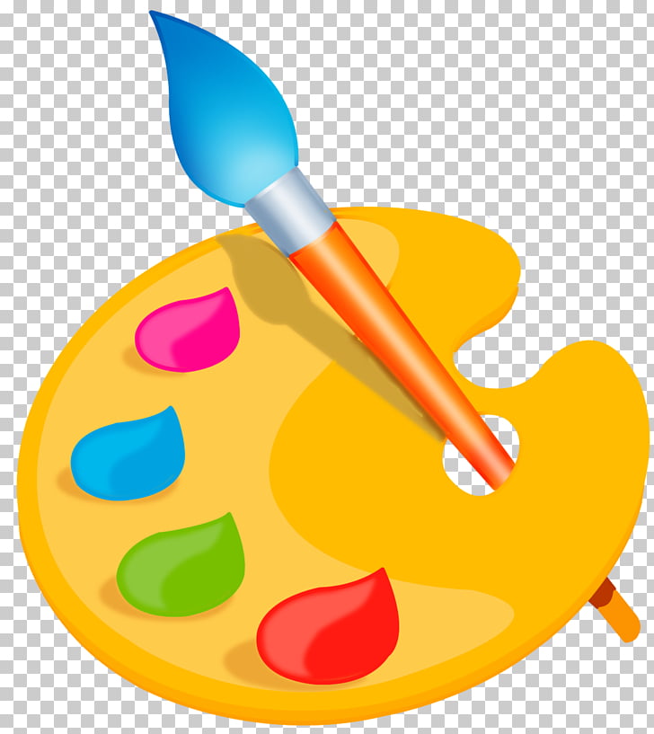 Palette Paintbrush , palette, paint logo PNG clipart