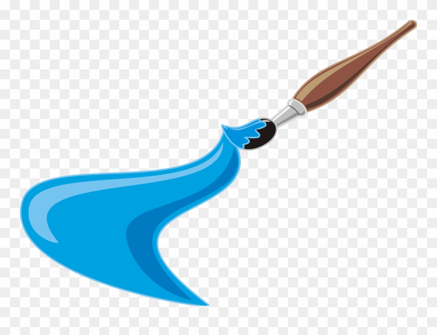 Blue Clipart Paintbrush Pencil And In Color Blue