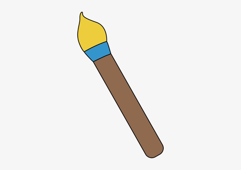 Yellow Clipart Paintbrush