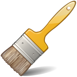 paintbrush clipart yellow