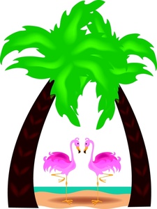 Free Pink Flamingos Clipart Image