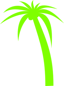 palm tree clipart green