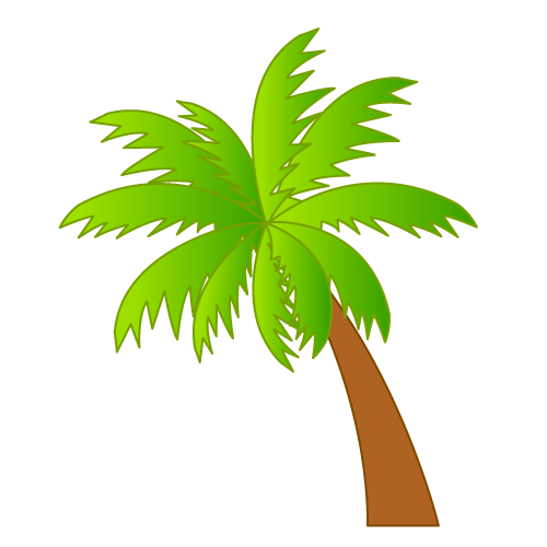 Hawaii palm trees.