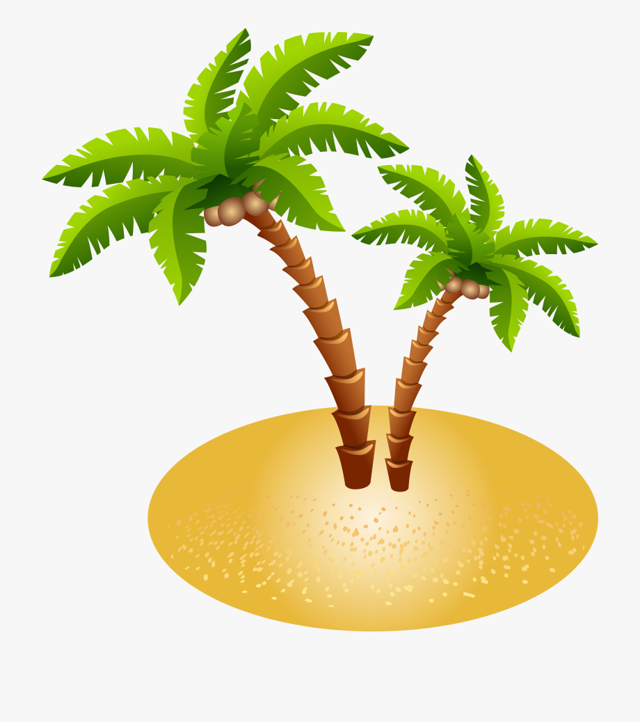 Sand Clipart Palm Tree