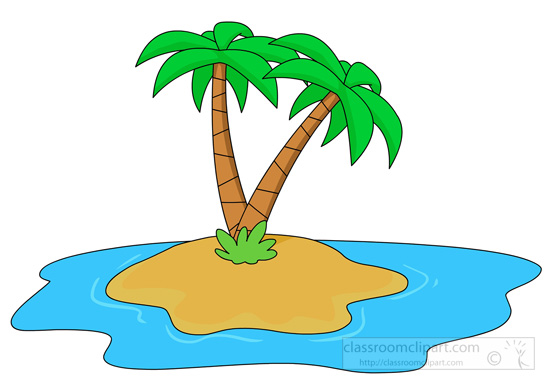 Clipart island palm.