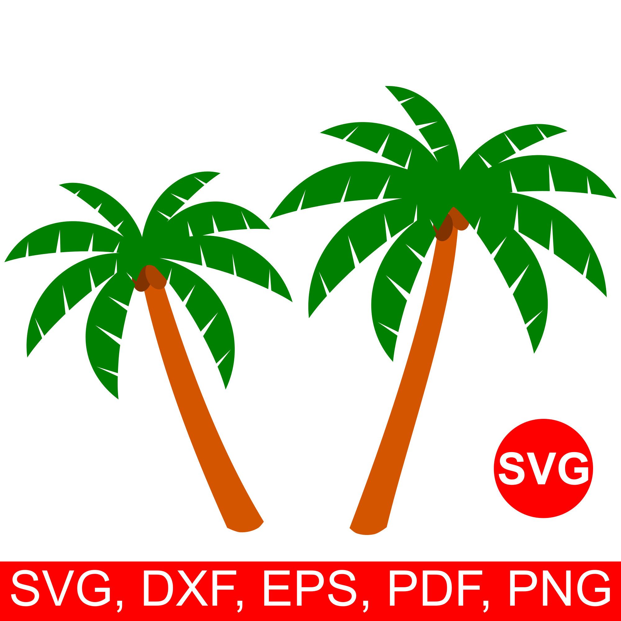 Palm tree SVG fie for Cricut and Silhouette,