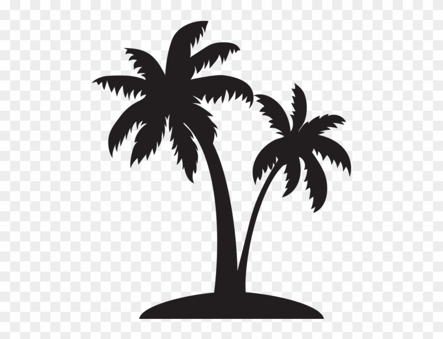 Single Palm Tree Silhouette