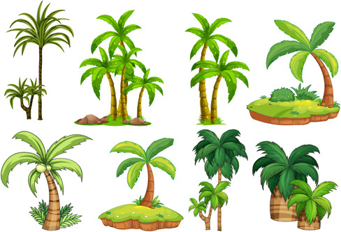 Palm tree free vector download