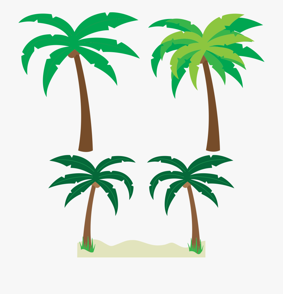 Free Cartoon Palm Trees Clipart Clipart And Vector