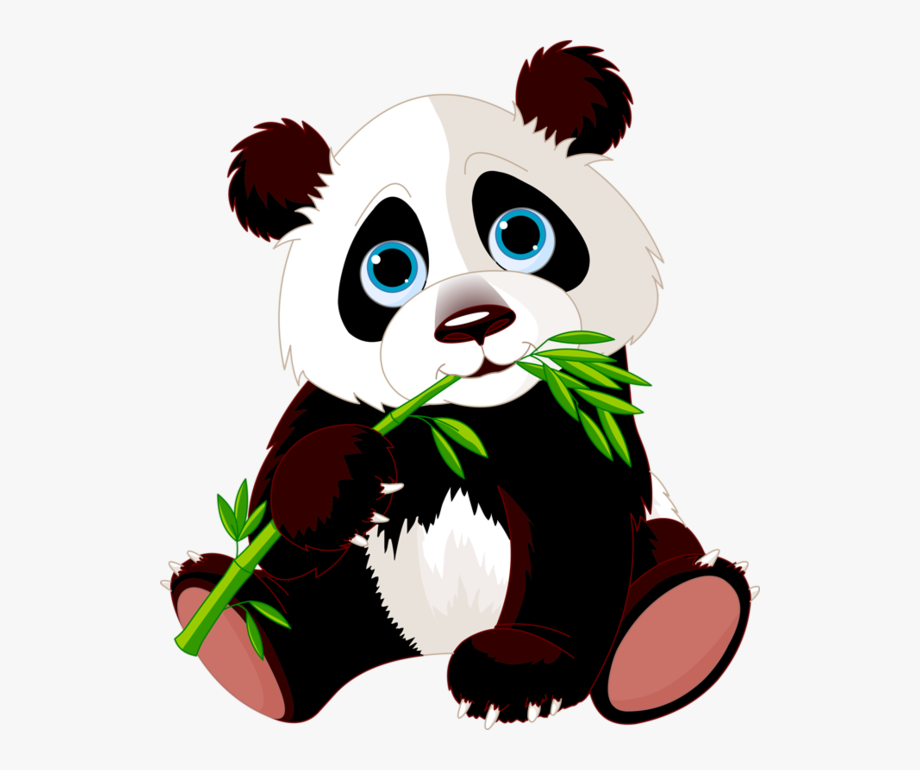 Panda clipart cute.