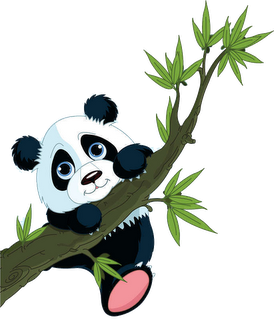 Cute cartoon panda.