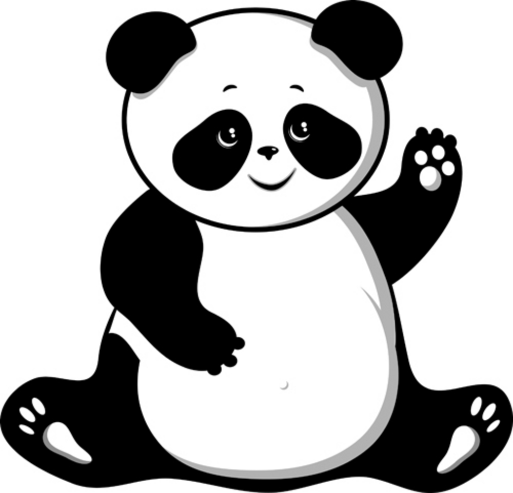 Panda line drawing