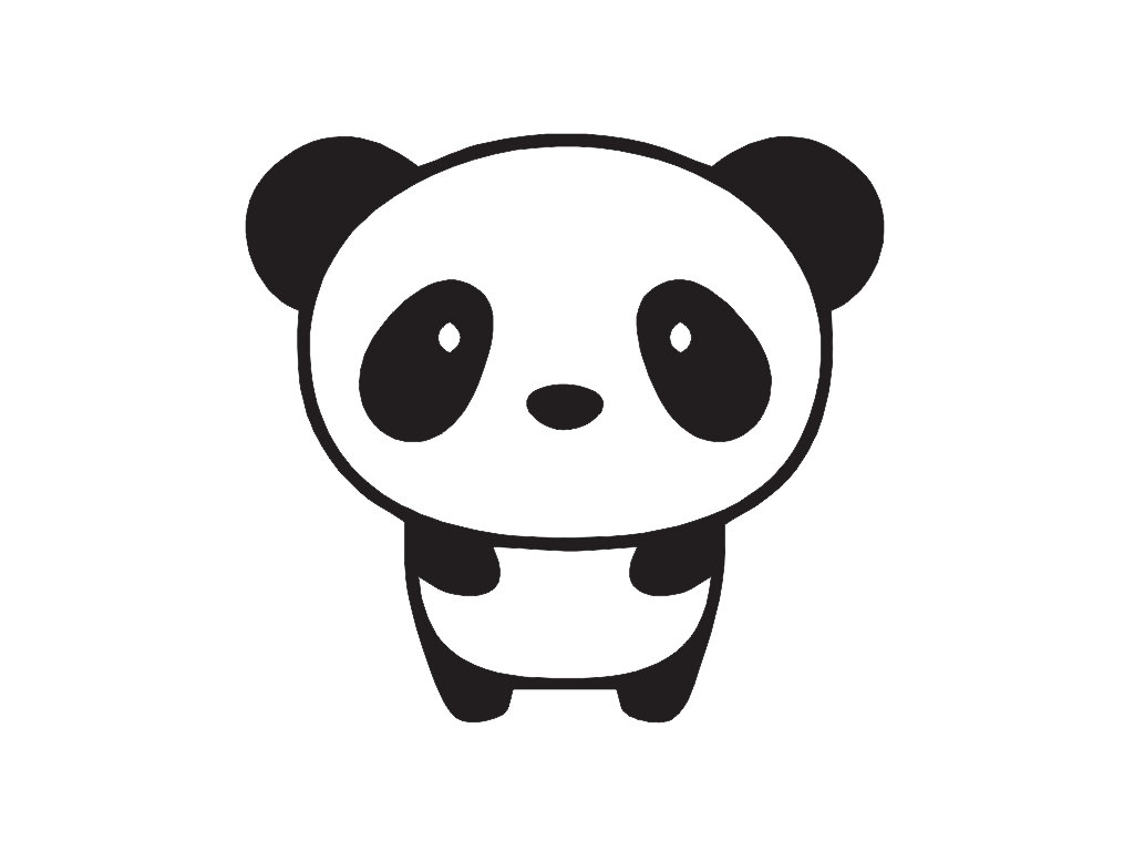 Cute Panda Drawings Easy Draw A Cute Panda Panda Clipart