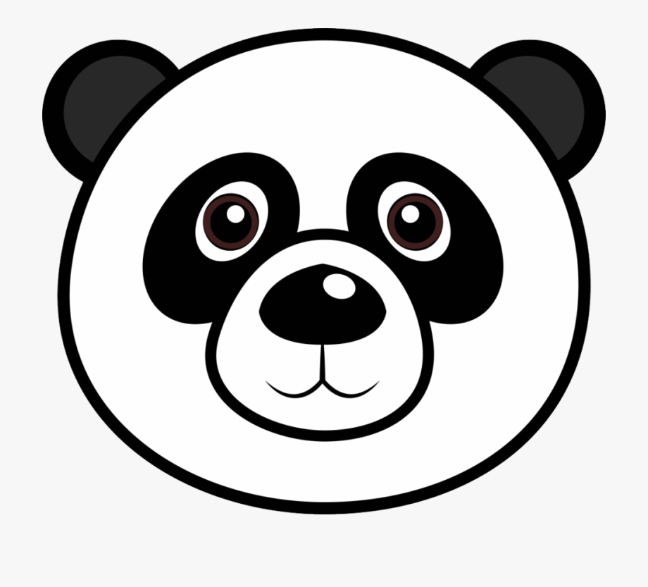 Panda Face Clipart