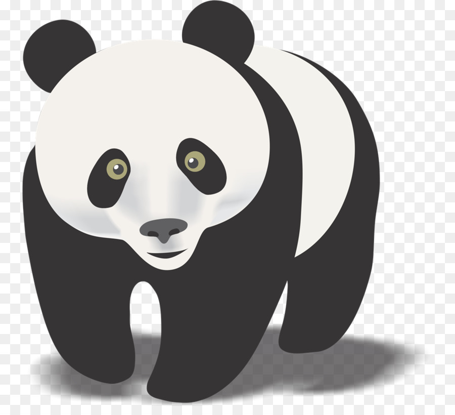 Panda cartoon clipart.