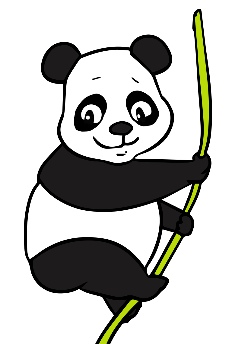 Giant panda clip.