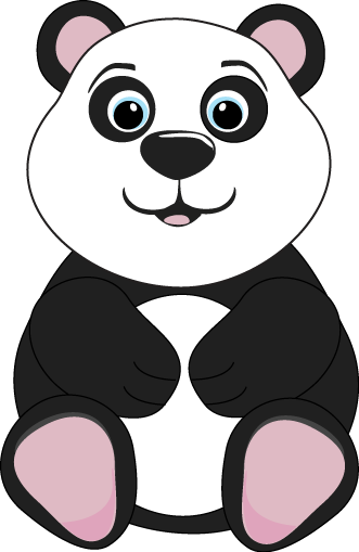 Panda bear clip.