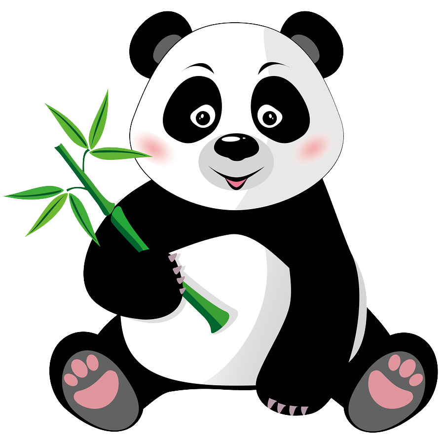 Giant panda cartoon.