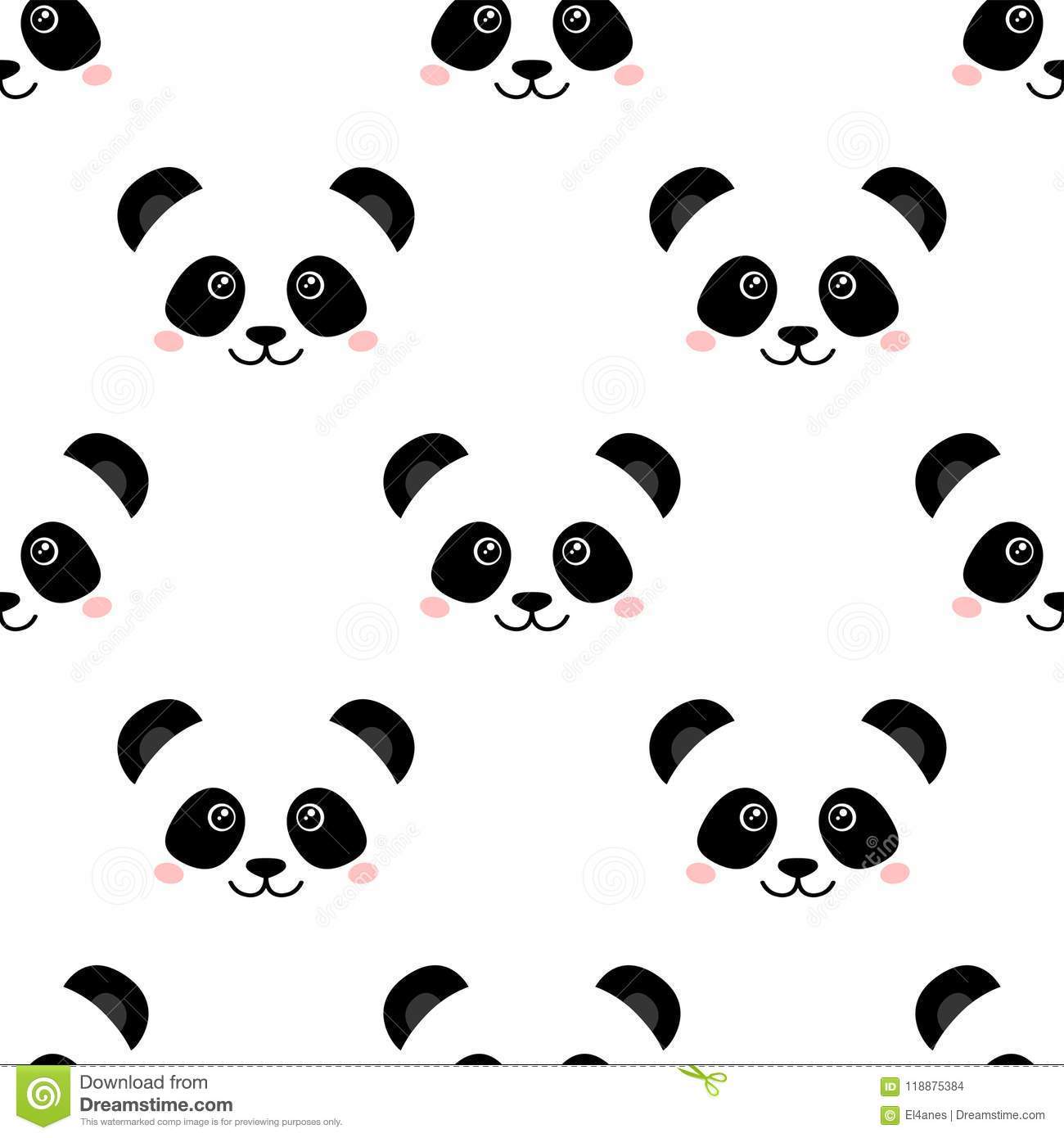 Panda clipart wallpaper.
