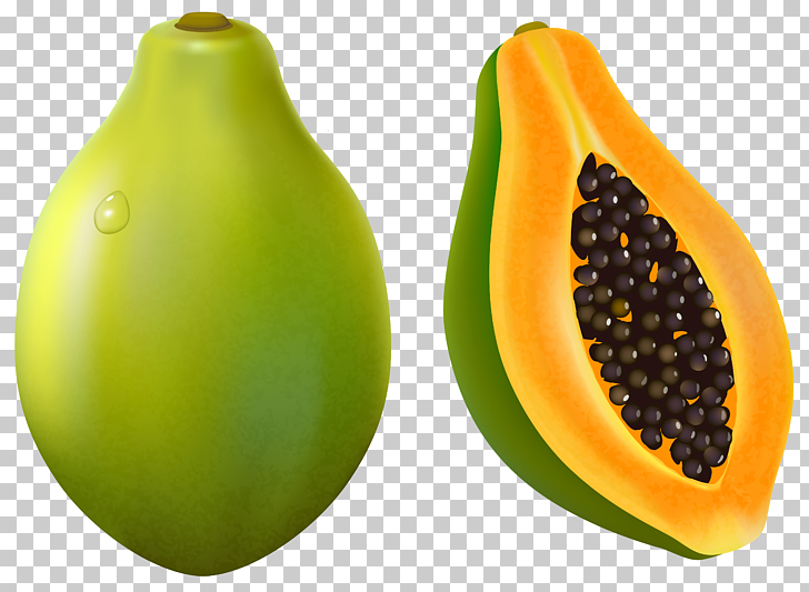 Papaya , Papaya , animated papaya fruit illustration PNG