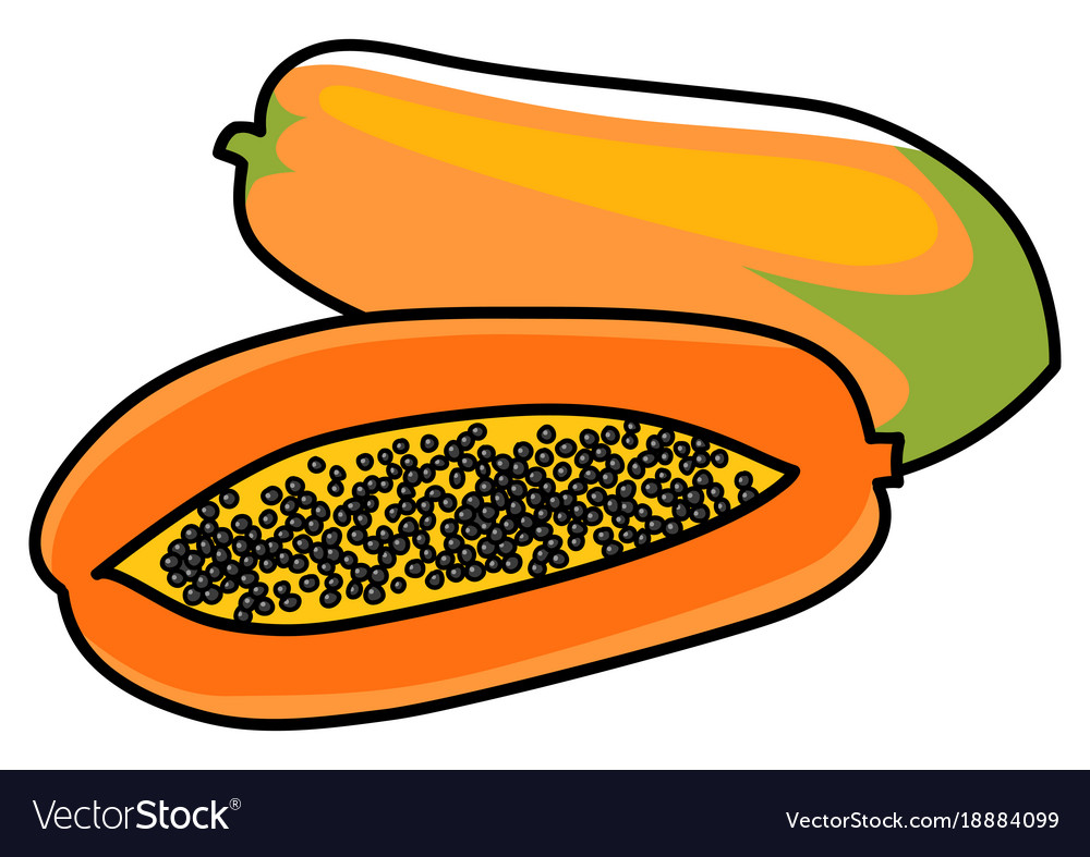 Graphic papaya.