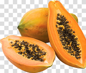 Several ripe papaya.