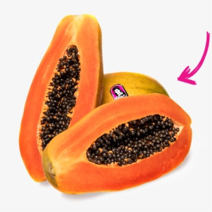 Papaya clipart ripened.