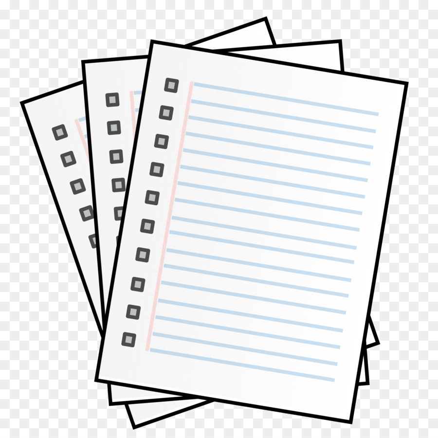 Notebook paper clipart.