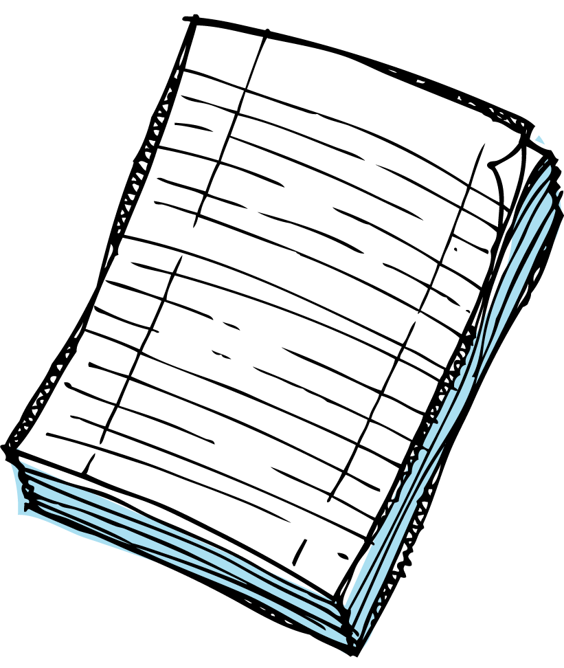 Notepad clipart paper.