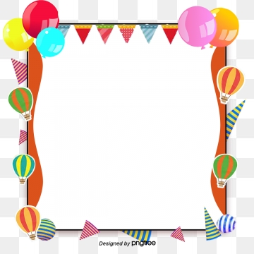 Birthday party border clipart images gallery for free