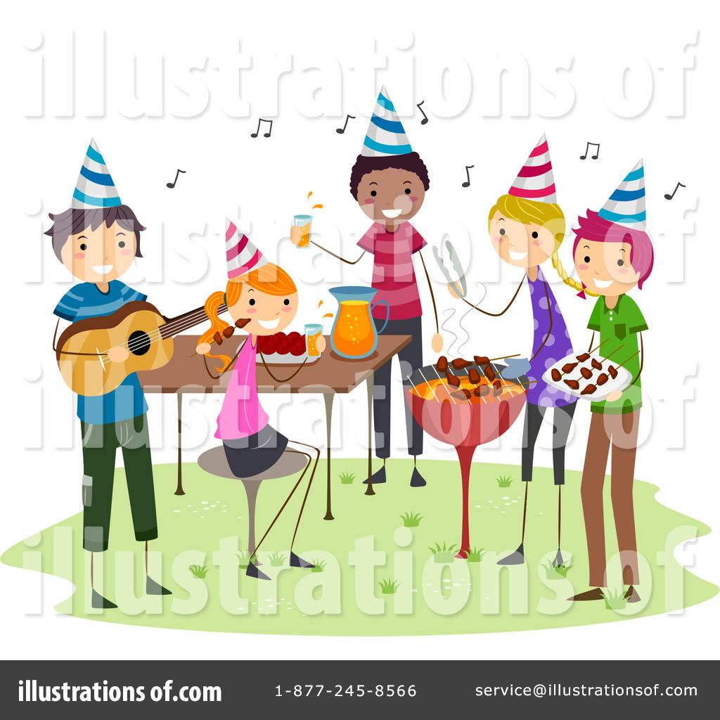 Birthday party clipart.