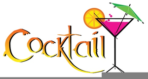 Cocktail party clipart.