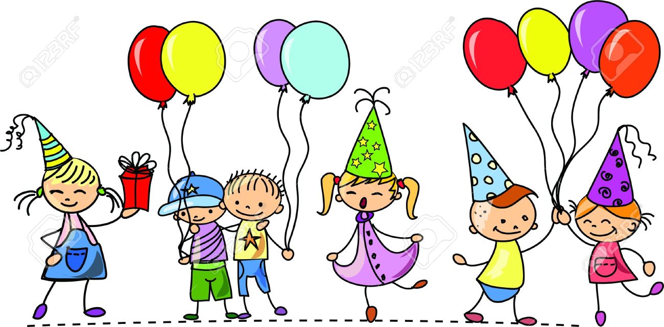Kid party clipart.