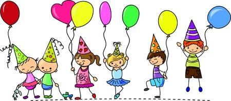 Kid party clipart