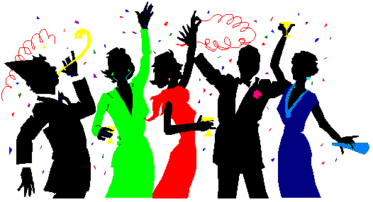 Silhouette People Music Pink Silhouette Party People Png