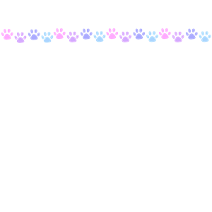 Pastel Paw Prints Border clipart, cliparts of Pastel Paw