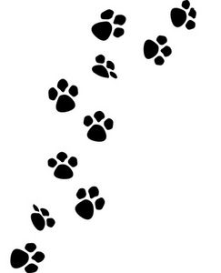Dog paw print.