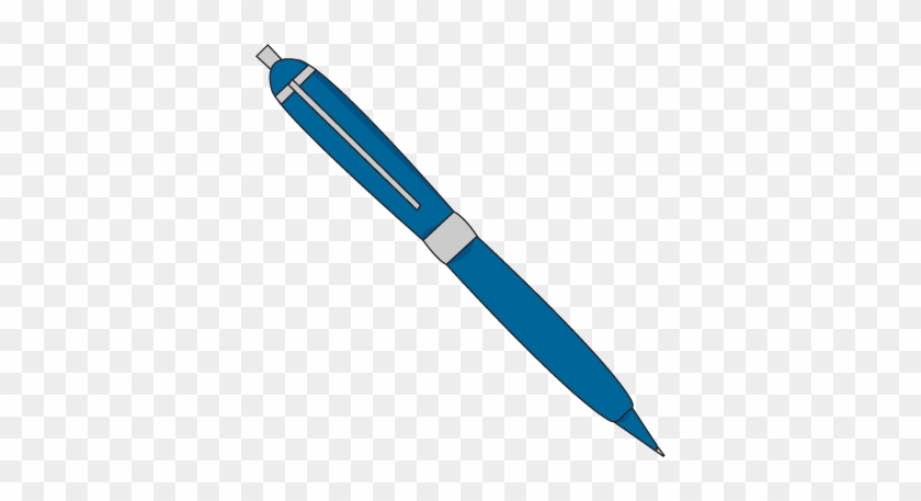 Pen clipart blue.
