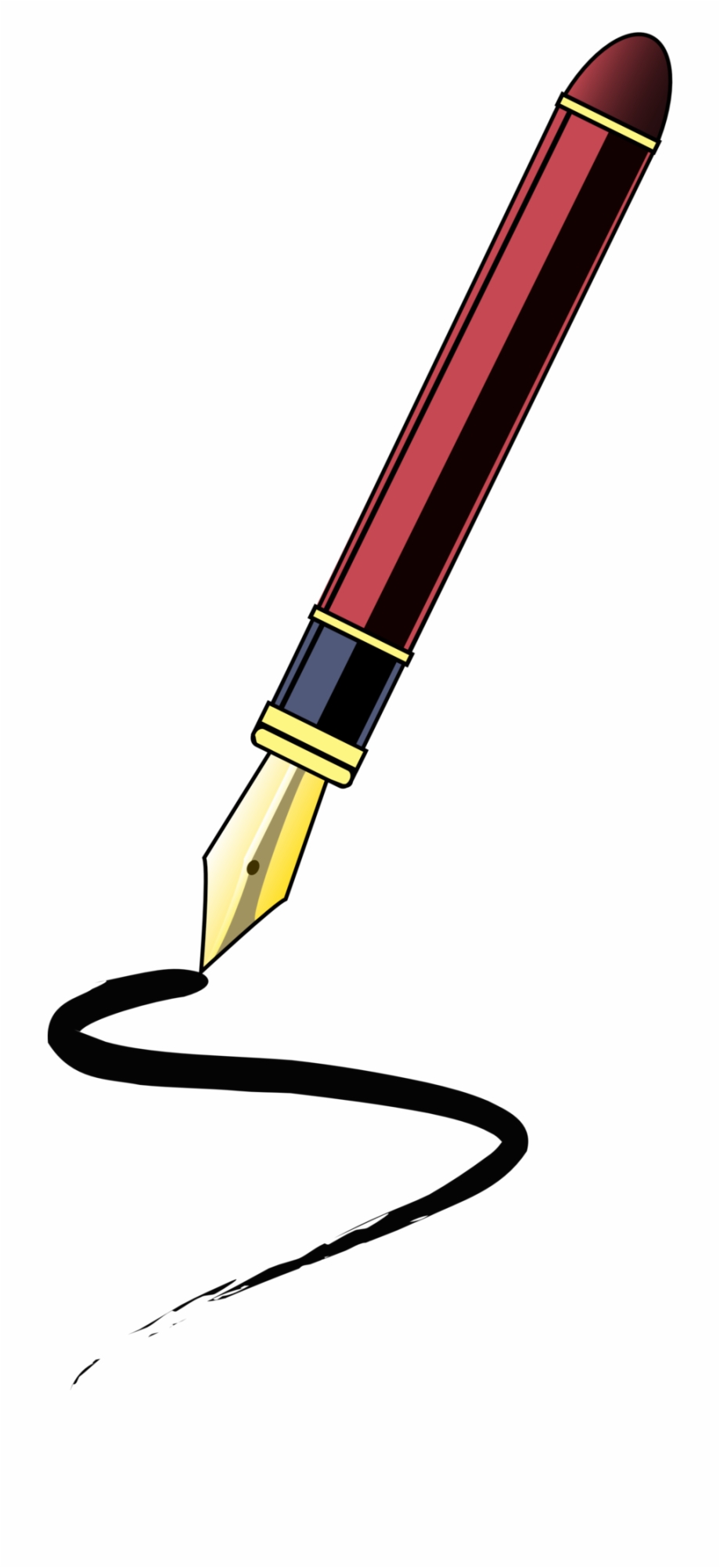 Fountain Pen Writing Mousepad Clipart , Png Download