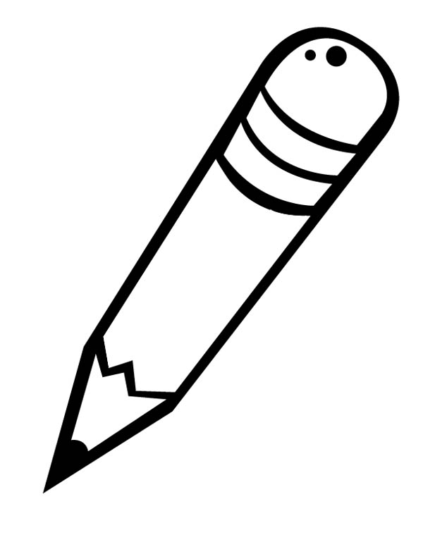 Free Cartoon Pencil Black And White, Download Free Clip Art